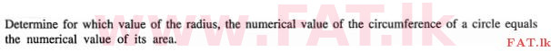 National Syllabus : Ordinary Level (O/L) Mathematics - 2011 December - Paper I A (English Medium) 23 1
