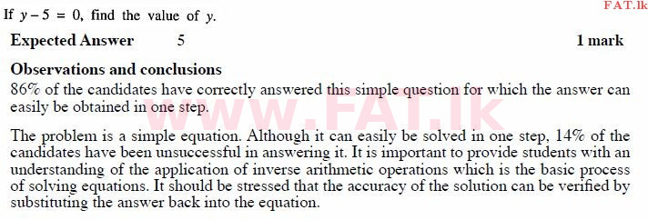 National Syllabus : Ordinary Level (O/L) Mathematics - 2011 December - Paper I A (English Medium) 2 2179