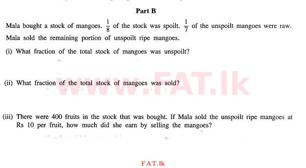 National Syllabus : Ordinary Level (O/L) Mathematics - 2011 December - Paper I B (English Medium) 1 1