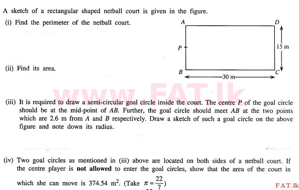 National Syllabus : Ordinary Level (O/L) Mathematics - 2011 December - Paper I B (English Medium) 2 1