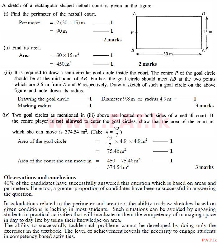 National Syllabus : Ordinary Level (O/L) Mathematics - 2011 December - Paper I B (English Medium) 2 2210