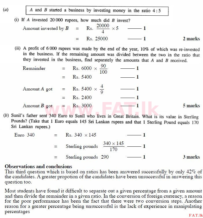 National Syllabus : Ordinary Level (O/L) Mathematics - 2011 December - Paper I B (English Medium) 3 2211
