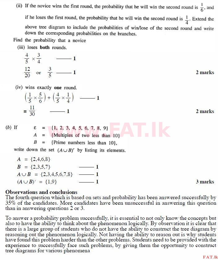 National Syllabus : Ordinary Level (O/L) Mathematics - 2011 December - Paper I B (English Medium) 4 2213