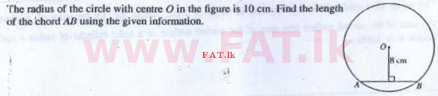 உள்ளூர் பாடத்திட்டம் : சாதாரண நிலை (சா/த) கணிதம் - 2016 டிசம்பர் - தாள்கள் I A (English மொழிமூலம்) 19 1