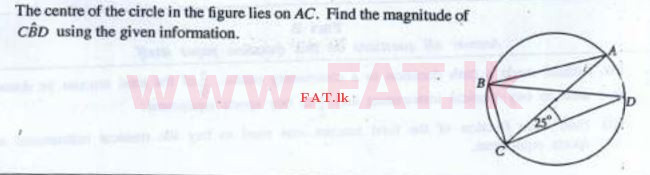 உள்ளூர் பாடத்திட்டம் : சாதாரண நிலை (சா/த) கணிதம் - 2016 டிசம்பர் - தாள்கள் I A (English மொழிமூலம்) 22 1