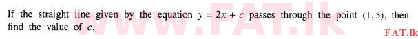 National Syllabus : Ordinary Level (O/L) Mathematics - 2015 December - Paper I (English Medium) 19 1