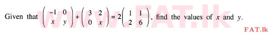 National Syllabus : Ordinary Level (O/L) Mathematics - 2015 December - Paper I (English Medium) 21 1