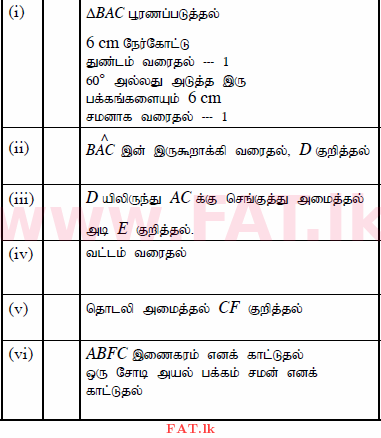 உள்ளூர் பாடத்திட்டம் : சாதாரண நிலை (சா/த) கணிதம் - 2015 டிசம்பர் - தாள்கள் II (தமிழ் மொழிமூலம்) 8 349