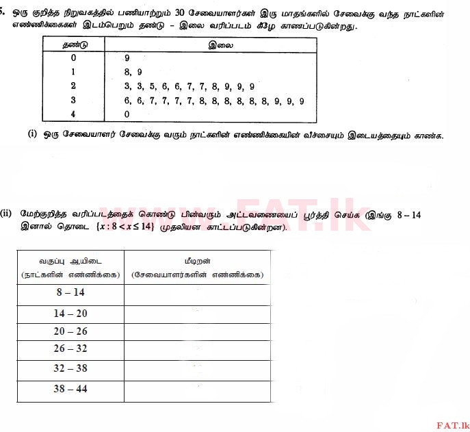 National Syllabus : Ordinary Level (O/L) Mathematics - 2012 December - Paper I (தமிழ் Medium) 35 1