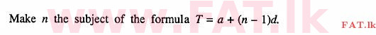உள்ளூர் பாடத்திட்டம் : சாதாரண நிலை (சா/த) கணிதம் - 2012 டிசம்பர் - தாள்கள் I (English மொழிமூலம்) 20 1