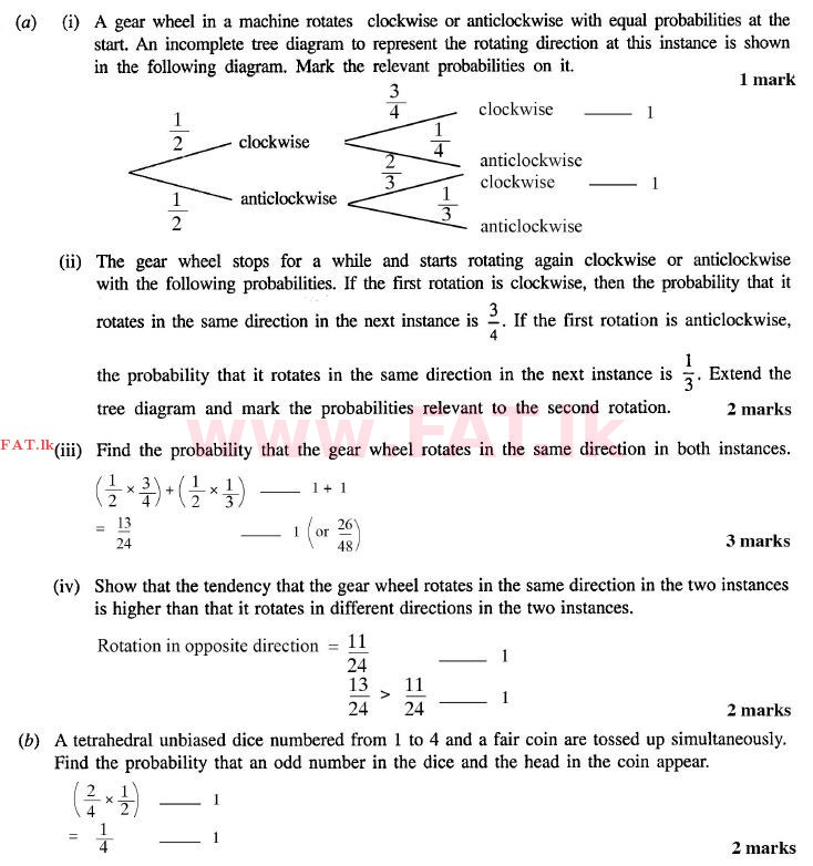 National Syllabus : Ordinary Level (O/L) Mathematics - 2012 December - Paper I (English Medium) 34 1671