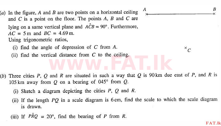 National Syllabus : Ordinary Level (O/L) Mathematics - 2012 December - Paper II (English Medium) 4 1