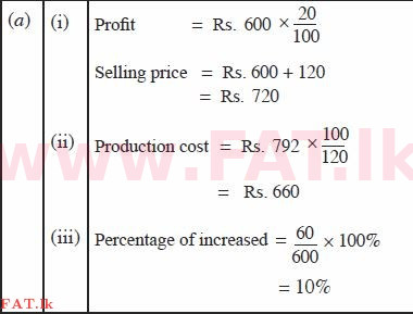 National Syllabus : Ordinary Level (O/L) Mathematics - 2012 December - Paper II (English Medium) 1 1672