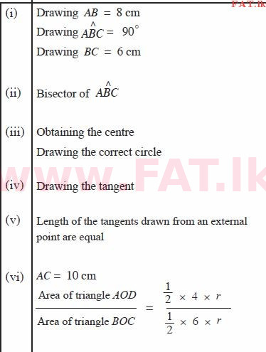 National Syllabus : Ordinary Level (O/L) Mathematics - 2012 December - Paper II (English Medium) 8 1681