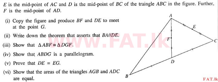 දේශීය විෂය නිර්දේශය : සාමාන්‍ය පෙළ (O/L) ගණිතය - 2011 දෙසැම්බර් - ප්‍රශ්න පත්‍රය II B (English මාධ්‍යය) 3 1