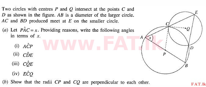 දේශීය විෂය නිර්දේශය : සාමාන්‍ය පෙළ (O/L) ගණිතය - 2011 දෙසැම්බර් - ප්‍රශ්න පත්‍රය II B (English මාධ්‍යය) 4 1