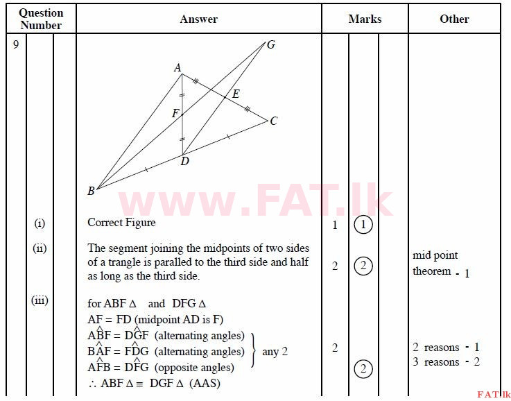 දේශීය විෂය නිර්දේශය : සාමාන්‍ය පෙළ (O/L) ගණිතය - 2011 දෙසැම්බර් - ප්‍රශ්න පත්‍රය II B (English මාධ්‍යය) 3 2280