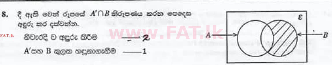 National Syllabus : Ordinary Level (O/L) Mathematics - 2020 March - Paper I (සිංහල Medium) 8 4340