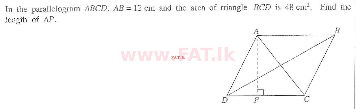 National Syllabus : Ordinary Level (O/L) Mathematics - 2020 March - Paper I (English Medium) 13 1