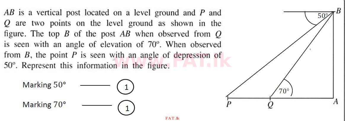 National Syllabus : Ordinary Level (O/L) Mathematics - 2020 March - Paper I (English Medium) 14 4436