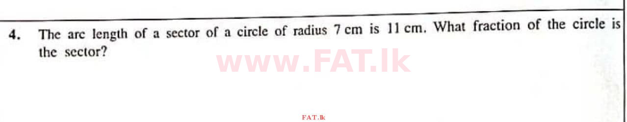 National Syllabus : Ordinary Level (O/L) Mathematics - 2021 May - Paper I (English Medium) 4 1