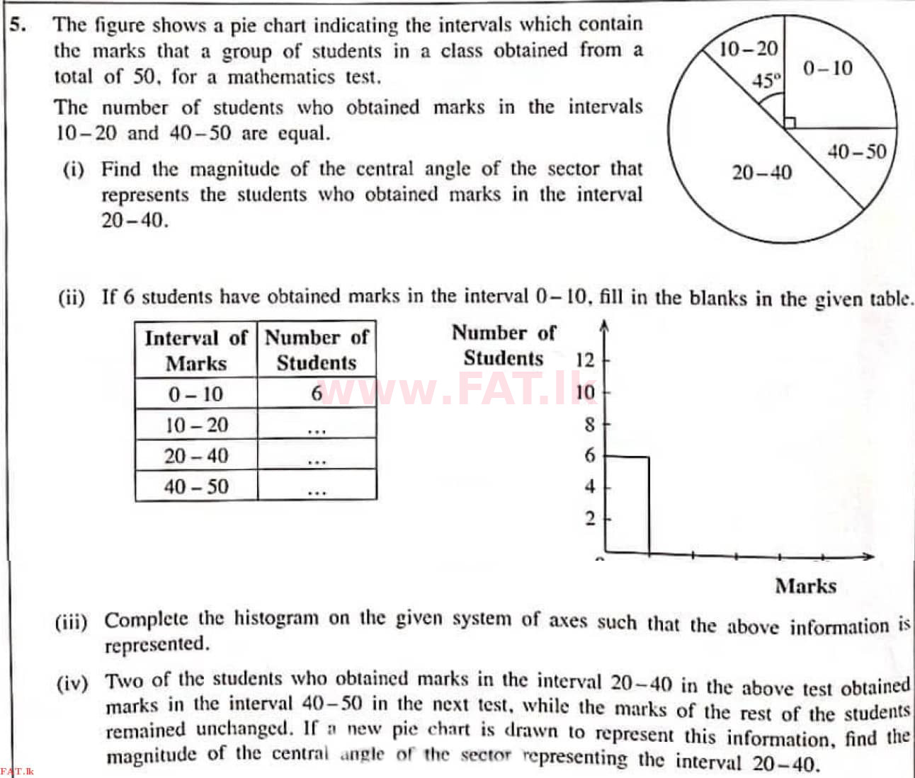 உள்ளூர் பாடத்திட்டம் : சாதாரண நிலை (சா/த) கணிதம் - 2021 மே - தாள்கள் I (English மொழிமூலம்) 30 1