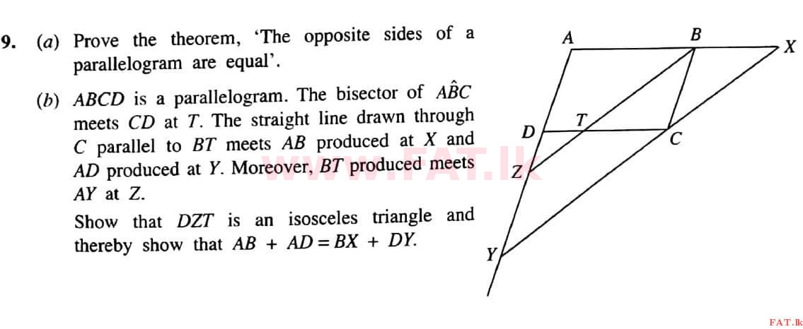 National Syllabus : Ordinary Level (O/L) Mathematics - 2021 May - Paper II (English Medium) 9 1