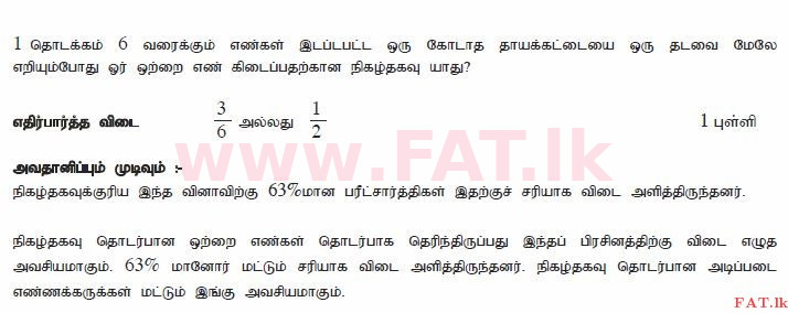 உள்ளூர் பாடத்திட்டம் : சாதாரண நிலை (சா/த) கணிதம் - 2011 டிசம்பர் - தாள்கள் I A (தமிழ் மொழிமூலம்) 9 2225