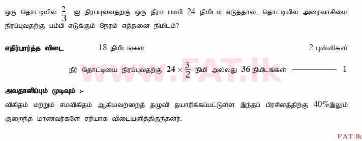 உள்ளூர் பாடத்திட்டம் : சாதாரண நிலை (சா/த) கணிதம் - 2011 டிசம்பர் - தாள்கள் I A (தமிழ் மொழிமூலம்) 14 2230