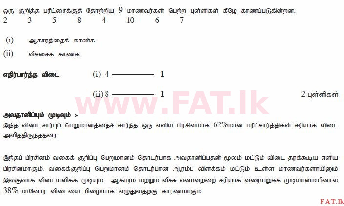 National Syllabus : Ordinary Level (O/L) Mathematics - 2011 December - Paper I A (தமிழ் Medium) 15 2232