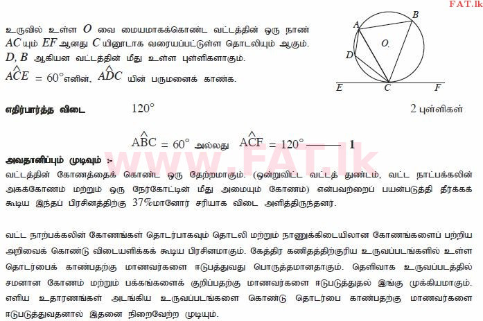 உள்ளூர் பாடத்திட்டம் : சாதாரண நிலை (சா/த) கணிதம் - 2011 டிசம்பர் - தாள்கள் I A (தமிழ் மொழிமூலம்) 25 2244