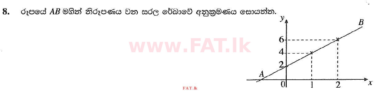 National Syllabus : Ordinary Level (O/L) Mathematics - 2019 December - Paper I (සිංහල Medium) 8 1