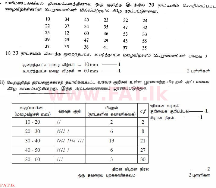 දේශීය විෂය නිර්දේශය : සාමාන්‍ය පෙළ (O/L) ගණිතය - 2011 දෙසැම්බර් - ප්‍රශ්න පත්‍රය I B (தமிழ் මාධ්‍යය) 5 2260