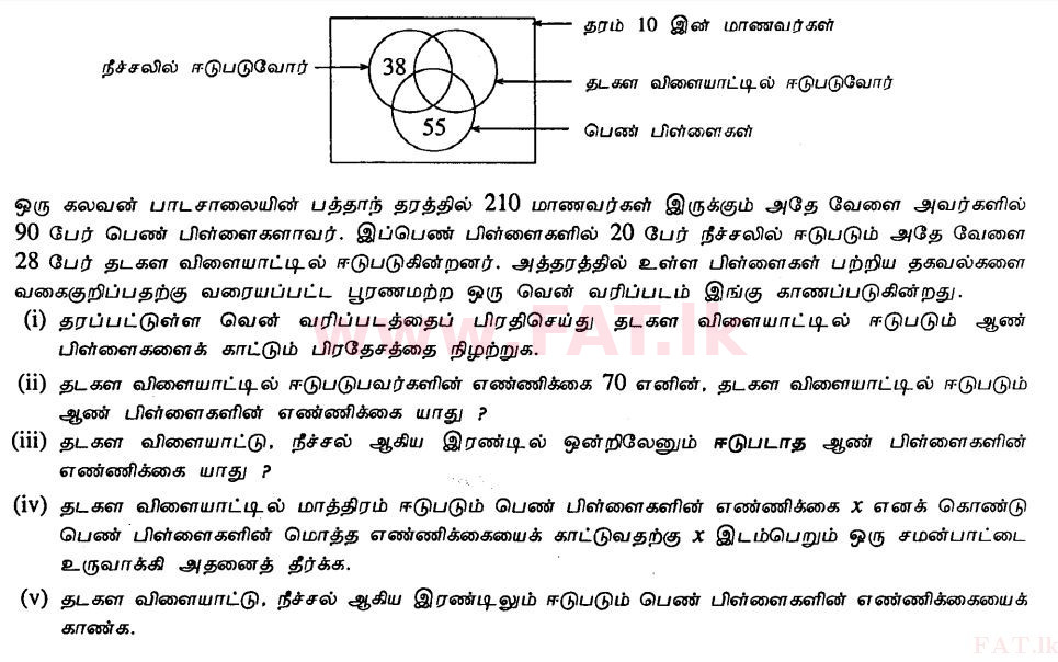 දේශීය විෂය නිර්දේශය : සාමාන්‍ය පෙළ (O/L) ගණිතය - 2011 දෙසැම්බර් - ප්‍රශ්න පත්‍රය II B (தமிழ் මාධ්‍යය) 5 1