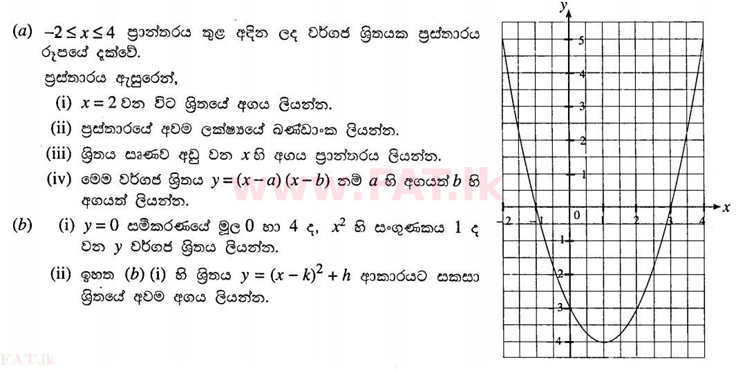 National Syllabus : Ordinary Level (O/L) Mathematics - 2011 December - Paper II A (සිංහල Medium) 2 1
