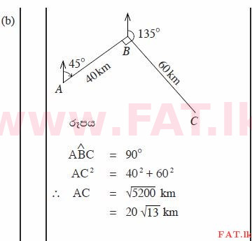 දේශීය විෂය නිර්දේශය : සාමාන්‍ය පෙළ (O/L) ගණිතය - 2011 දෙසැම්බර් - ප්‍රශ්න පත්‍රය II A (සිංහල මාධ්‍යය) 6 2149