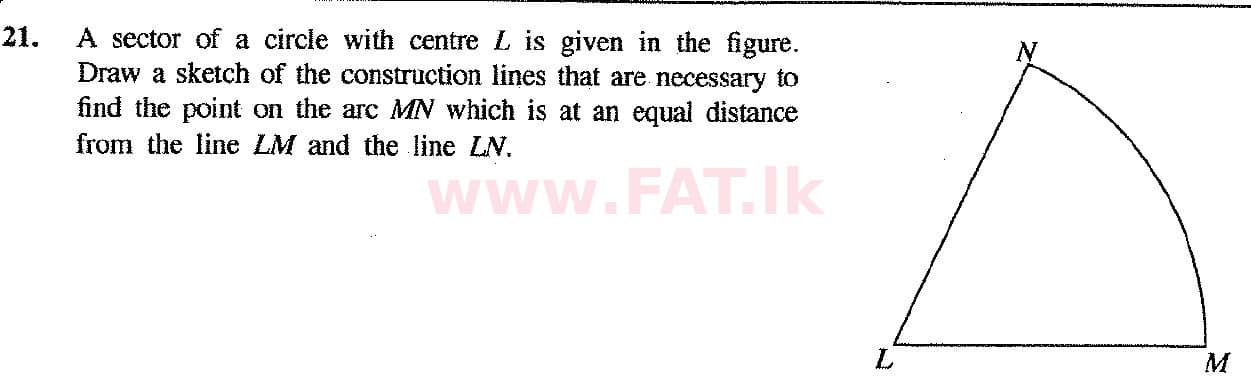 National Syllabus : Ordinary Level (O/L) Mathematics - 2017 December - Paper I (English Medium) 21 1
