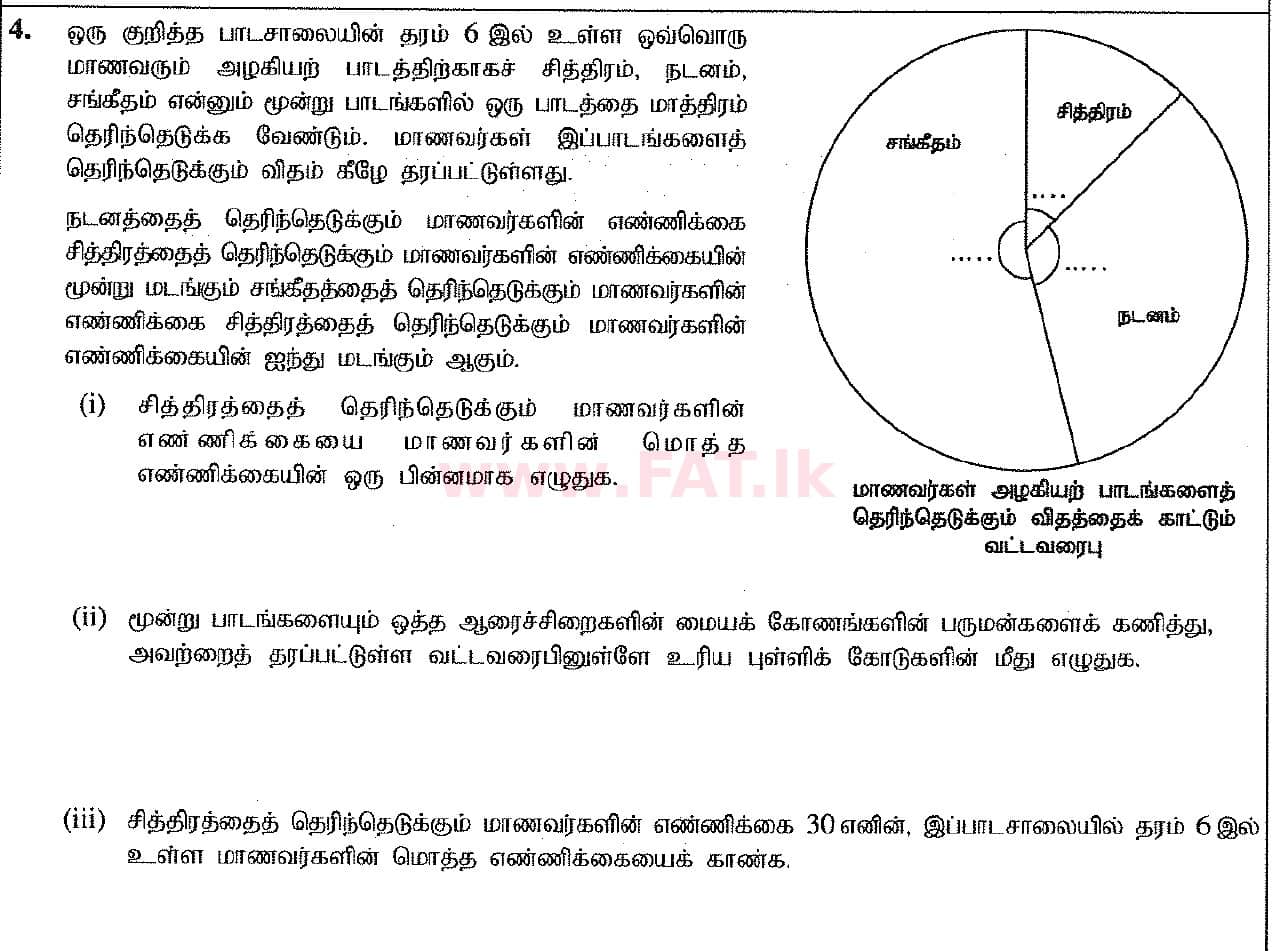 National Syllabus : Ordinary Level (O/L) Mathematics - 2017 December - Paper I (தமிழ் Medium) 29 1