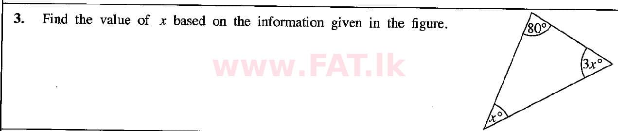 දේශීය විෂය නිර්දේශය : සාමාන්‍ය පෙළ (O/L) ගණිතය - 2018 දෙසැම්බර් - ප්‍රශ්න පත්‍රය I (English මාධ්‍යය) 3 1