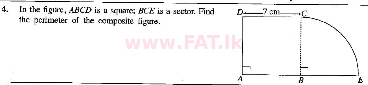 දේශීය විෂය නිර්දේශය : සාමාන්‍ය පෙළ (O/L) ගණිතය - 2018 දෙසැම්බර් - ප්‍රශ්න පත්‍රය I (English මාධ්‍යය) 4 1