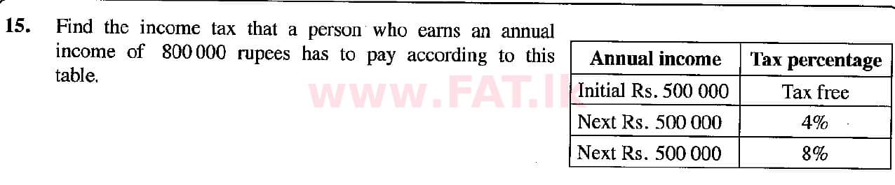 දේශීය විෂය නිර්දේශය : සාමාන්‍ය පෙළ (O/L) ගණිතය - 2018 දෙසැම්බර් - ප්‍රශ්න පත්‍රය I (English මාධ්‍යය) 15 1