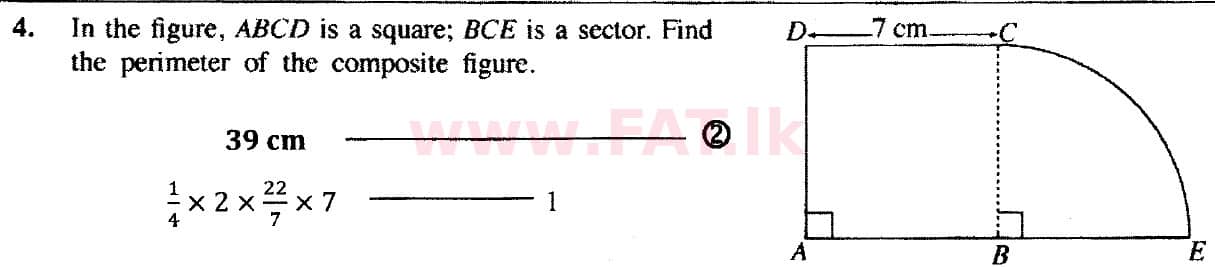 දේශීය විෂය නිර්දේශය : සාමාන්‍ය පෙළ (O/L) ගණිතය - 2018 දෙසැම්බර් - ප්‍රශ්න පත්‍රය I (English මාධ්‍යය) 4 5429