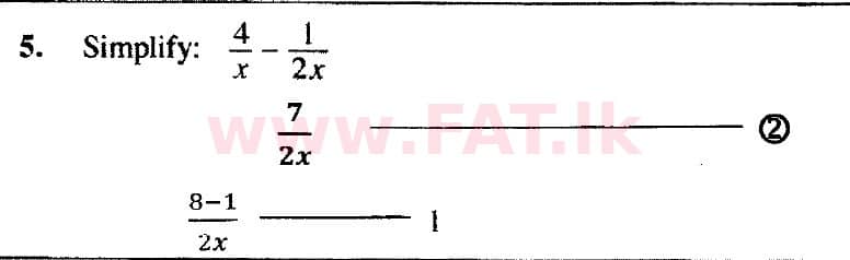 දේශීය විෂය නිර්දේශය : සාමාන්‍ය පෙළ (O/L) ගණිතය - 2018 දෙසැම්බර් - ප්‍රශ්න පත්‍රය I (English මාධ්‍යය) 5 5430