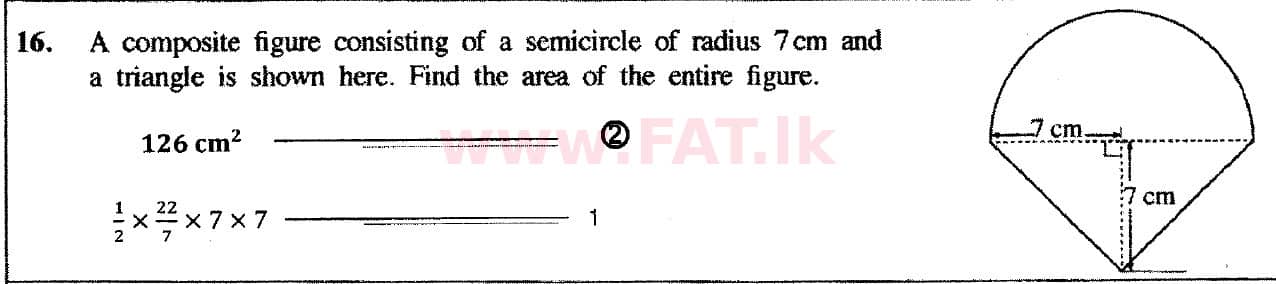දේශීය විෂය නිර්දේශය : සාමාන්‍ය පෙළ (O/L) ගණිතය - 2018 දෙසැම්බර් - ප්‍රශ්න පත්‍රය I (English මාධ්‍යය) 16 5441