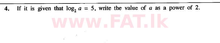 National Syllabus : Ordinary Level (O/L) Mathematics - 2019 December - Paper I (English Medium) 4 1