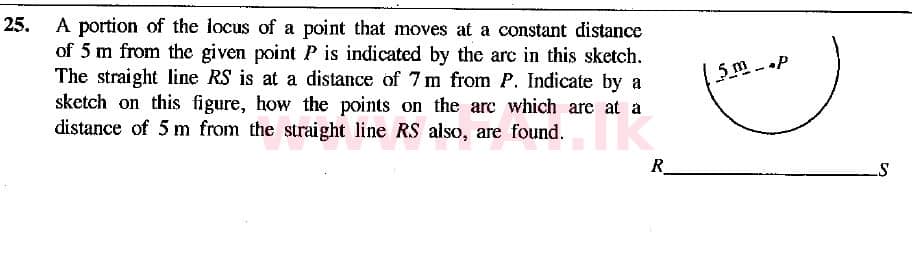 National Syllabus : Ordinary Level (O/L) Mathematics - 2019 December - Paper I (English Medium) 25 1