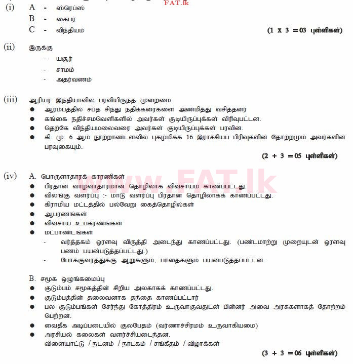 National Syllabus : Ordinary Level (O/L) History - 2010 December - Paper II (தமிழ் Medium) 7 2414