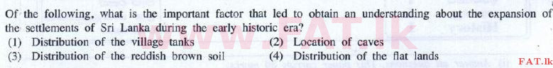 National Syllabus : Ordinary Level (O/L) History - 2016 December - Paper I (English Medium) 11 1