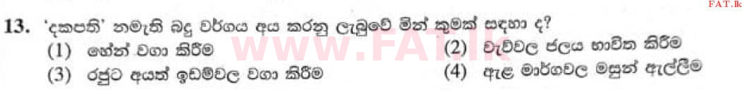 දේශීය විෂය නිර්දේශය : සාමාන්‍ය පෙළ (O/L) ඉතිහාසය - 2021 මැයි - ප්‍රශ්න පත්‍රය I (සිංහල මාධ්‍යය) 13 1