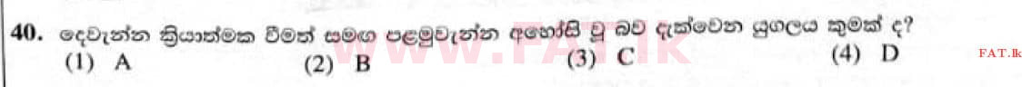 දේශීය විෂය නිර්දේශය : සාමාන්‍ය පෙළ (O/L) ඉතිහාසය - 2021 මැයි - ප්‍රශ්න පත්‍රය I (සිංහල මාධ්‍යය) 40 2